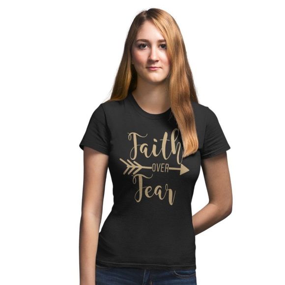 Teecart Faith Over Fear T-Shirt - Picture 2 of 4